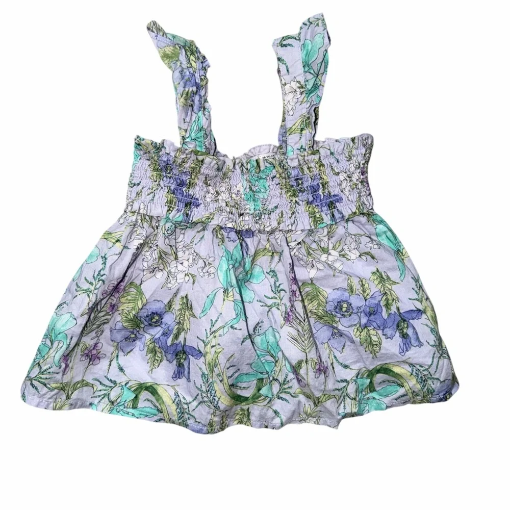 Janie and Jack Pastel Floral Smocked Set - Picture 3 of 7